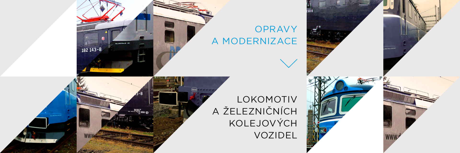 opravy a modernizace lokomotiv a železničních klejových vozidel